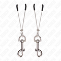 KINK - DÜNNE HAKEN-NIPPELKLAMMERE SILBER 7 CM Nippelklemme diskret online kaufen