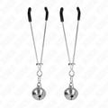 KINK - DÜNNE GLOCKEN-NIPPELKLAMMERN SILBER 7 CM Nippelklemme diskret online kaufen