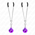 KINK - DÜNNE GLOCKEN-NIPPELKLAMMERN LILA 7 CM Nippelklemme diskret online kaufen