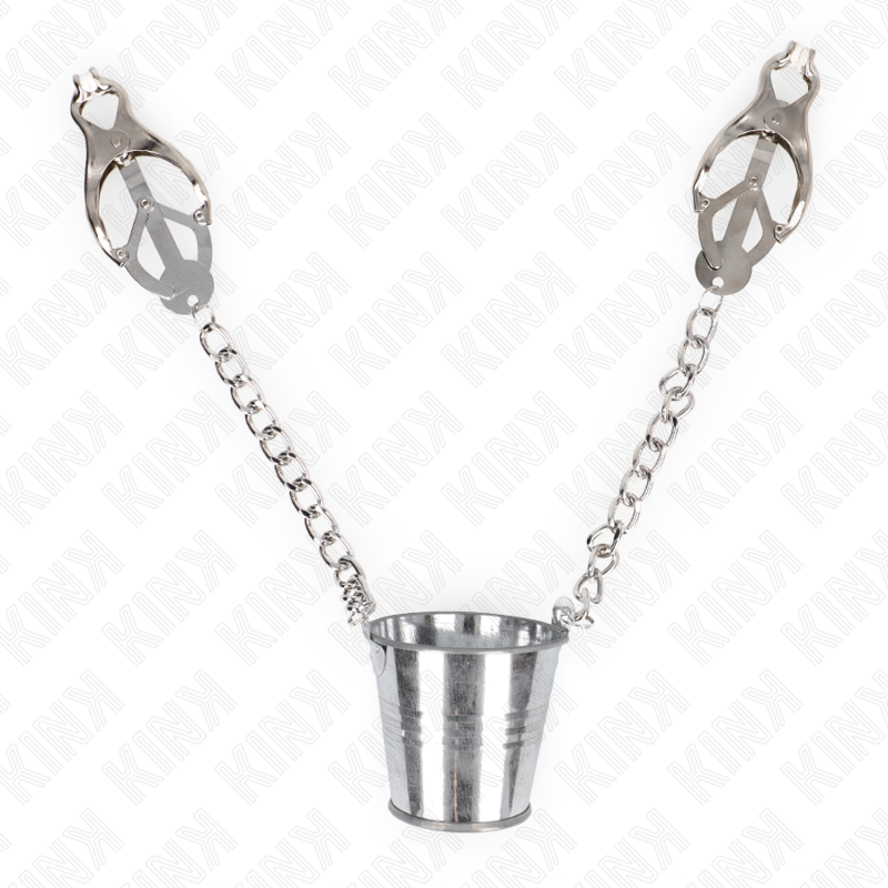 KINK - NIPPELKLEMMEN MIT EIMER SILBER Produktansicht und Details