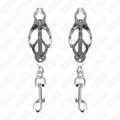 KINK - JAPANISCHE KLEEBLATT-NIPPELKLAMMERN MIT HAKEN SILBER Nippelklemme diskret online kaufen