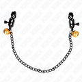 KINK - FLACHE KETTE NIPPELKLEMMEN UND GLOCKE SILBER 30 CM Nippelklemme diskret online kaufen