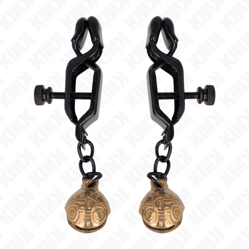 KINK - BELL JAW STYLE NIPPELKLEMMEN SCHWARZ 7 CM Produktansicht und Details