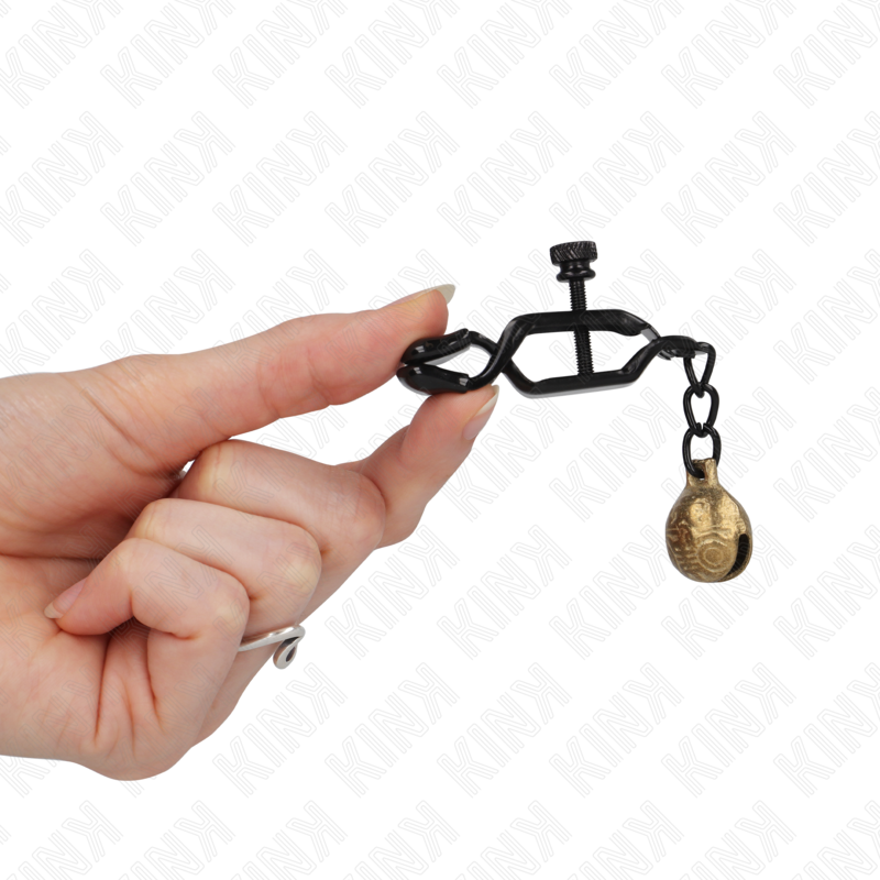 KINK - BELL JAW STYLE NIPPELKLEMMEN SCHWARZ 7 CM bei Secret Pulse im Erotikshop