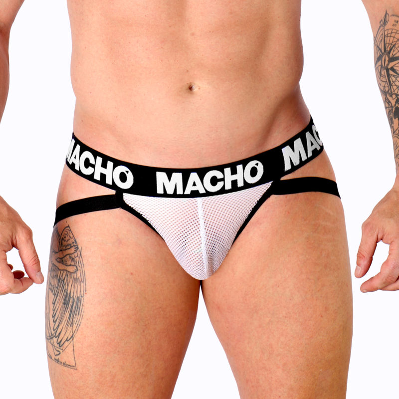 MACHO - MX26X1 JOCK GRID WEISS XL – Erotik-Zubehör Bild 1