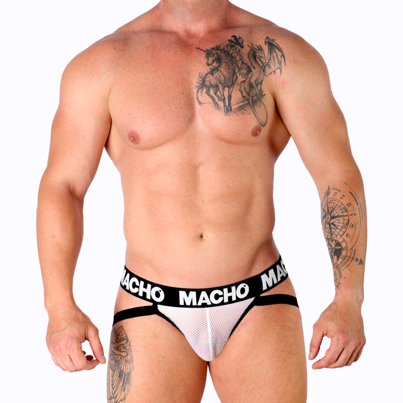 MACHO - MX26X1 JOCK GRID WEISS XL – Erotik-Zubehör Bild 5