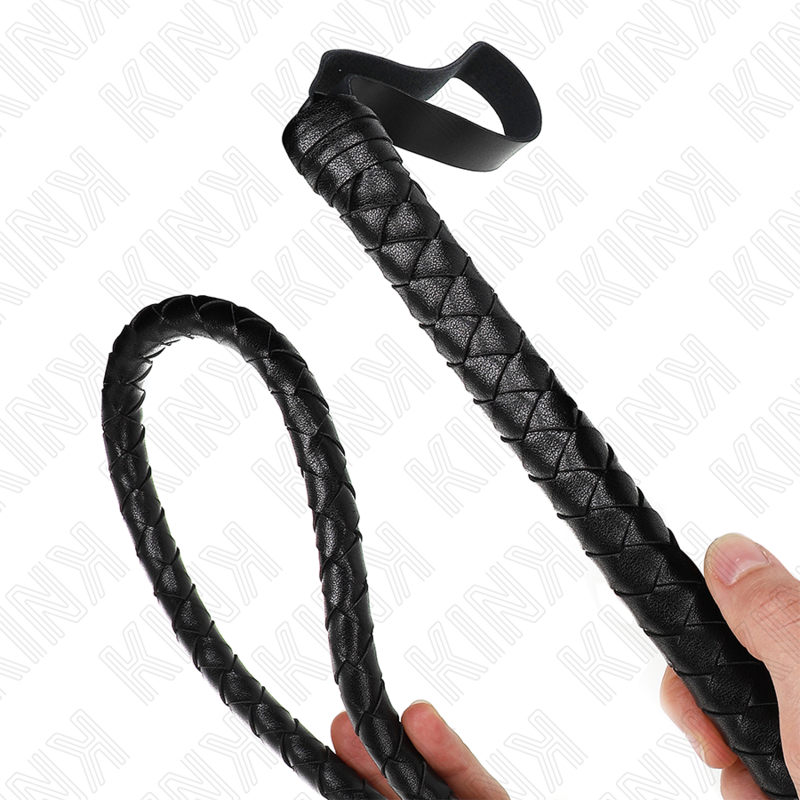 KINK Lange schwarze Schlangenpeitsche 210 cm – Bondage & BDSM | Secret Pulse Bondage-Fessel diskret online kaufen
