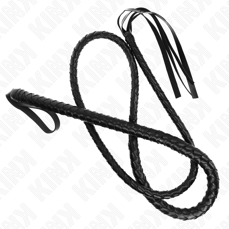KINK Lange schwarze Schlangenpeitsche 210 cm – Bondage & BDSM | Secret Pulse Bondage-Fessel diskret online kaufen