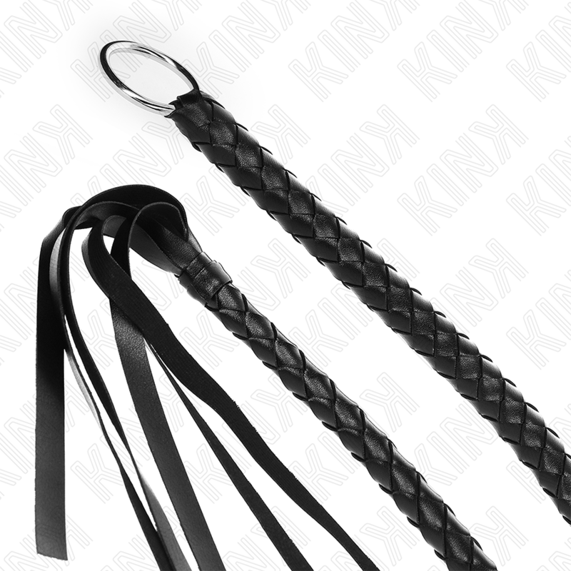 KINK Schlangenpeitsche mit schwarzem Handring 65 cm – Bondage & BDSM | Secret Pulse Bondage-Fessel diskret online kaufen
