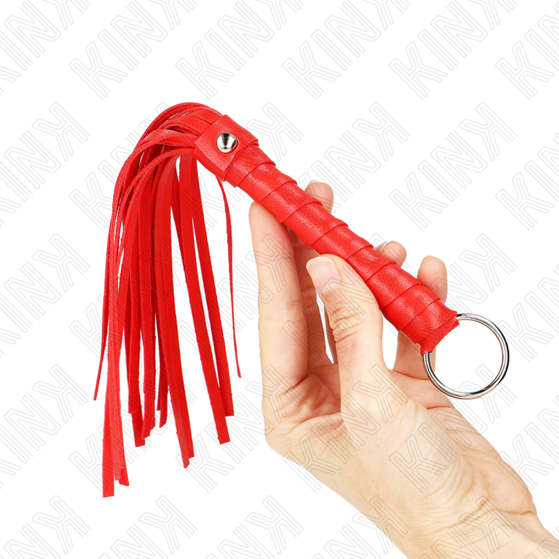 KINK Einfache Mini Rote Peitsche 28 cm – Bondage & BDSM | Secret Pulse Produktansicht und Details