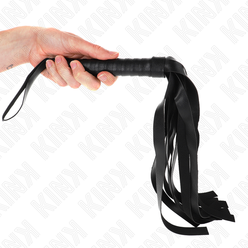 KINK Schwarze Breitschwanzpeitsche 48,5 cm – Bondage & BDSM | Secret Pulse bei Secret Pulse im Erotikshop