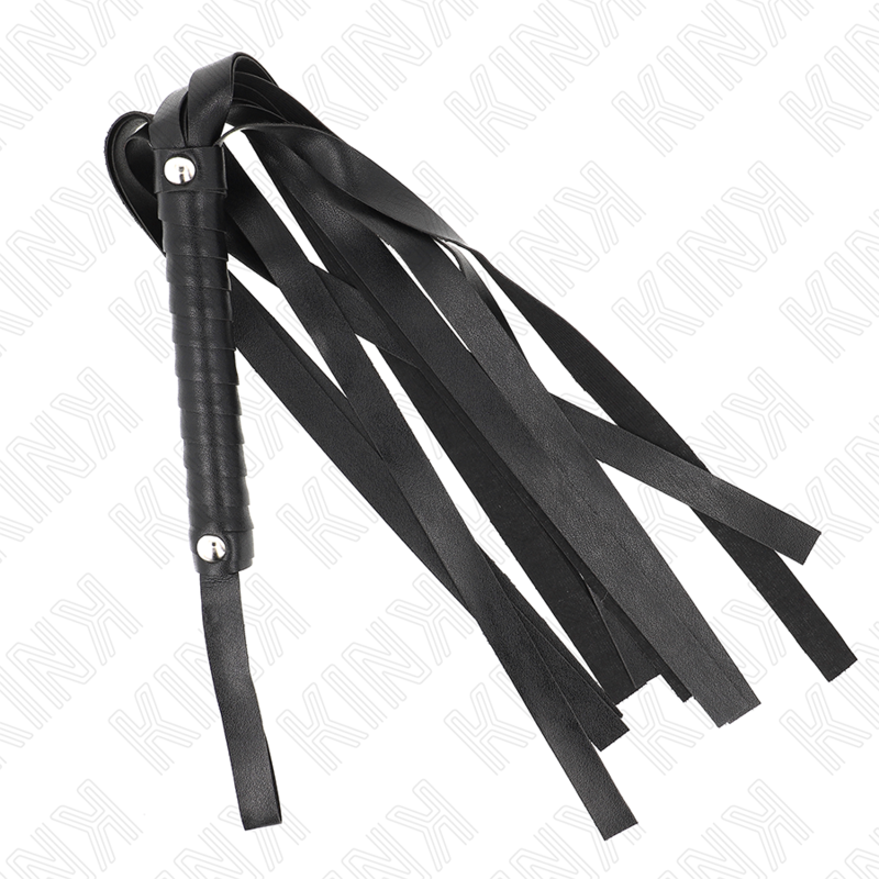 KINK Schwarze Breitschwanzpeitsche 48,5 cm – Bondage & BDSM | Secret Pulse Bondage-Fessel diskret online kaufen