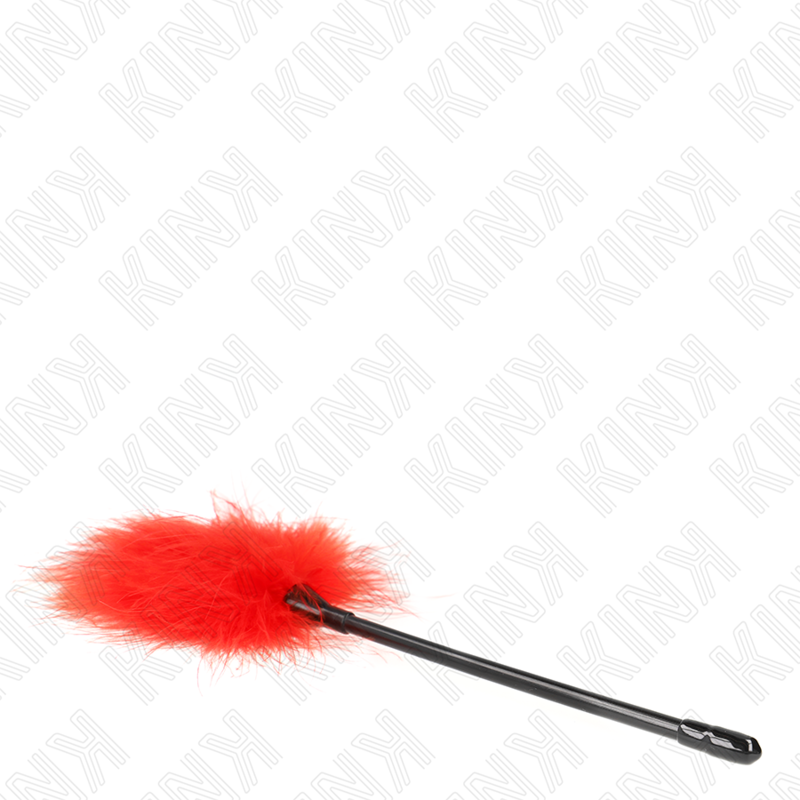 KINK Rote Kitzelfedern 27 cm – Bondage Set | Secret Pulse Set diskret online kaufen