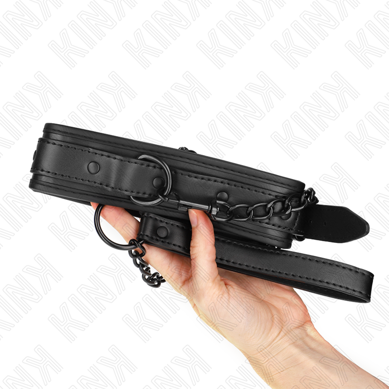 KINK - NEOPREN BONDAGE HALSBAND MODELL 2 MIT GÜRTEL 78 CM VERSTELLBAR 37,5 X 49,5 CM bei Secret Pulse im Erotikshop