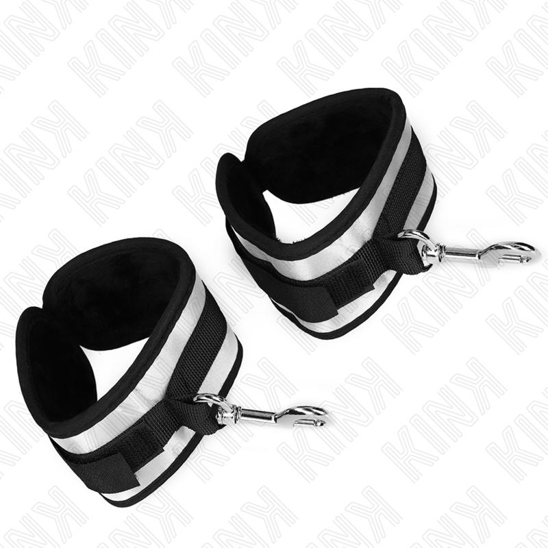 KINK - NEOPREN HANDGELENKMANSCHETTEN GRAU 23 X 5 CM hochwertiges Zubehör