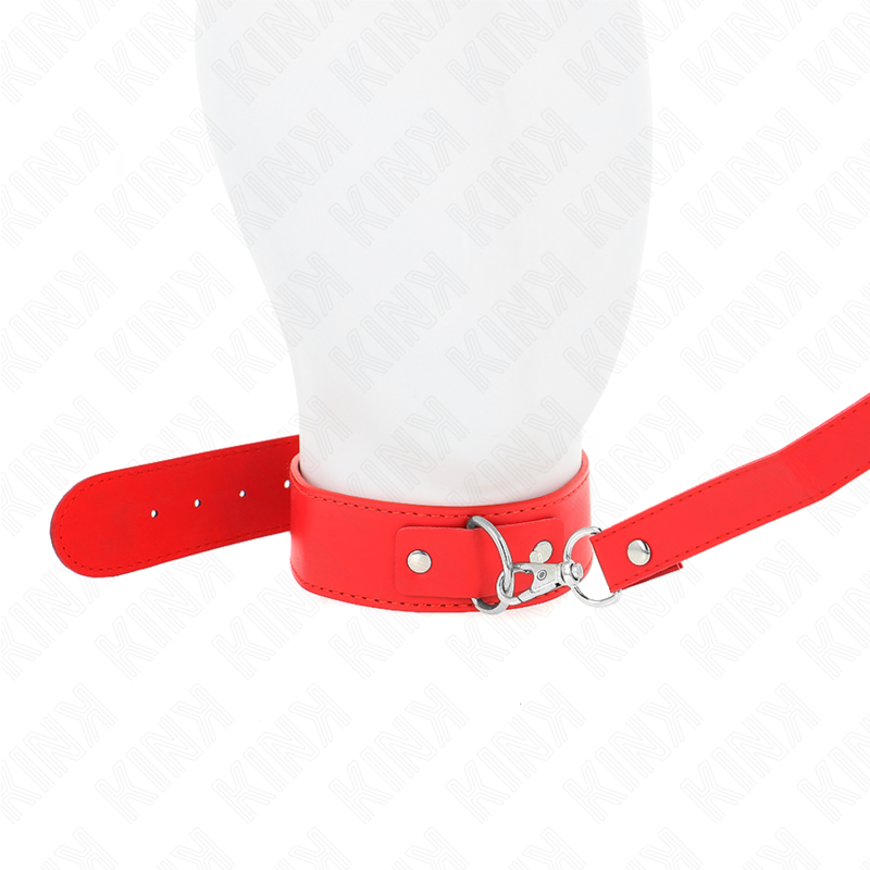 KINK - HALSKETTE MIT GÜRTEL 116 CM ROJO GURT VERSTELLBAR 32-50 CM X 8 CM hochwertiges Zubehör
