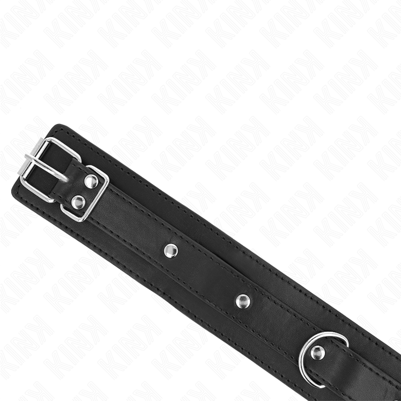 KINK Halskette 1-Ring mit Leine – verstellbar 38–49 cm | 65 cm Band 5 cm hochwertiges Zubehör