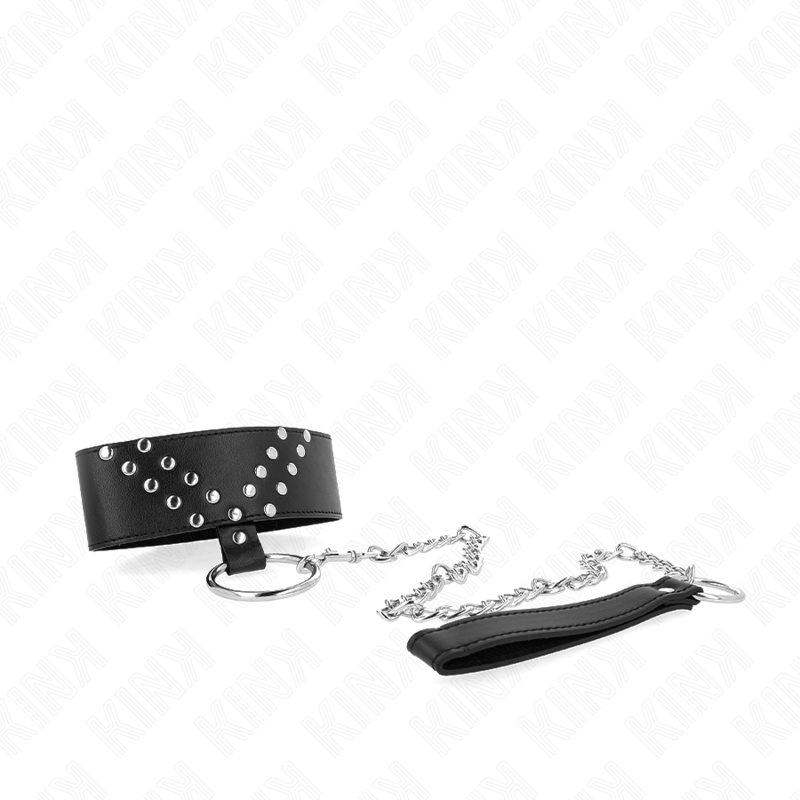 KINK Halskette mit Gürtel & V-Niete – 65 cm, verstellbar 36–43 cm | 5 cm breit hochwertiges Zubehör
