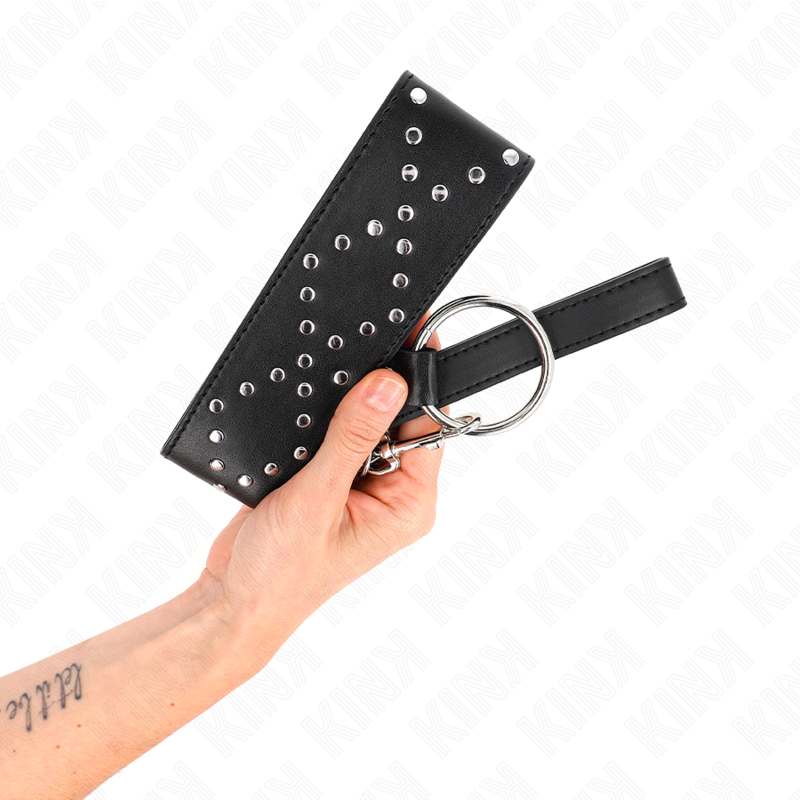 KINK Halskette 65 cm mit Leine & silbernen Nieten Modell 3 – Verstellbar 36–43 cm | Secret Pulse – BDSM-Zubehör Bild 9