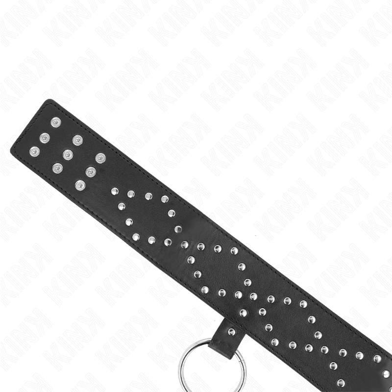 KINK Halskette 65 cm mit Leine & silbernen Nieten Modell 3 – Verstellbar 36–43 cm | Secret Pulse – BDSM-Zubehör Bild 12