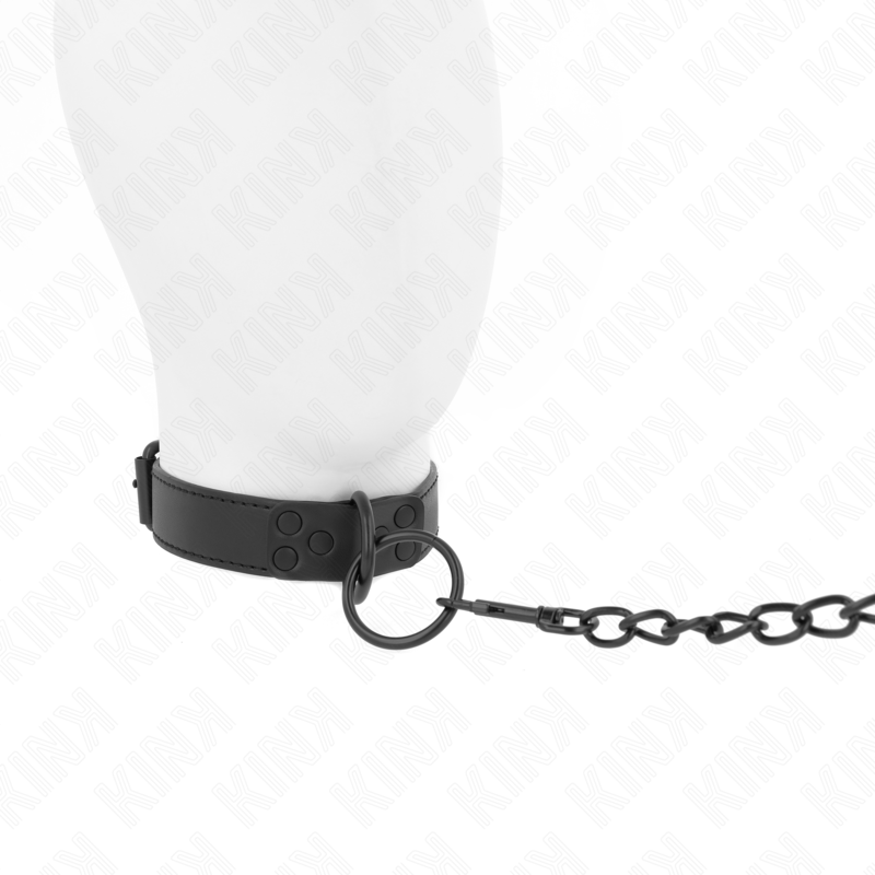 KINK Halsband mit dunkler Leine 65 cm – Verstellbar & Vielseitig | Secret Pulse bei Secret Pulse im Erotikshop