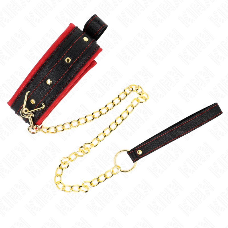 KINK Halsband mit Leine aus Stoff – Verstellbar 33–48 cm | Secret Pulse für sinnliche und diskrete Momente
