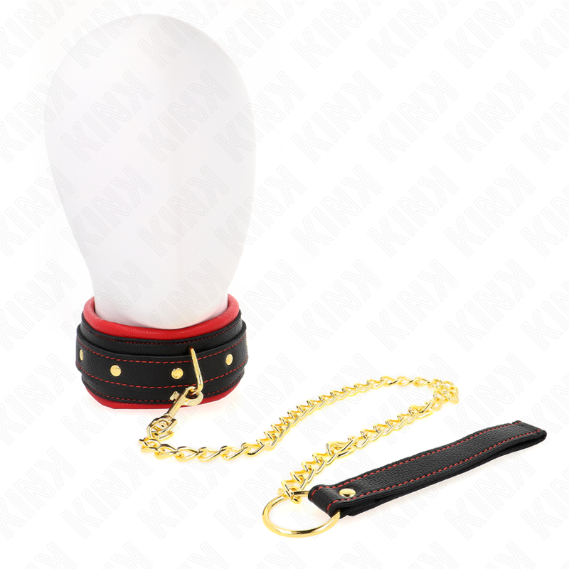 KINK Halsband mit Leine aus Stoff – Verstellbar 33–48 cm | Secret Pulse BDSM-Zubehör diskret online kaufen