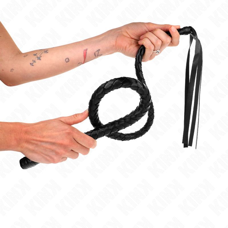 KINK Lange Peitsche mit Perlen 110 cm – Bondage & BDSM | Secret Pulse bei Secret Pulse im Erotikshop