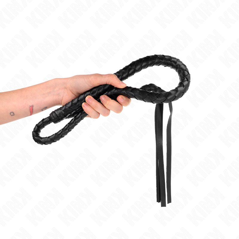 KINK Lange Peitsche mit Perlen 110 cm – Bondage & BDSM | Secret Pulse für sinnliche und diskrete Momente
