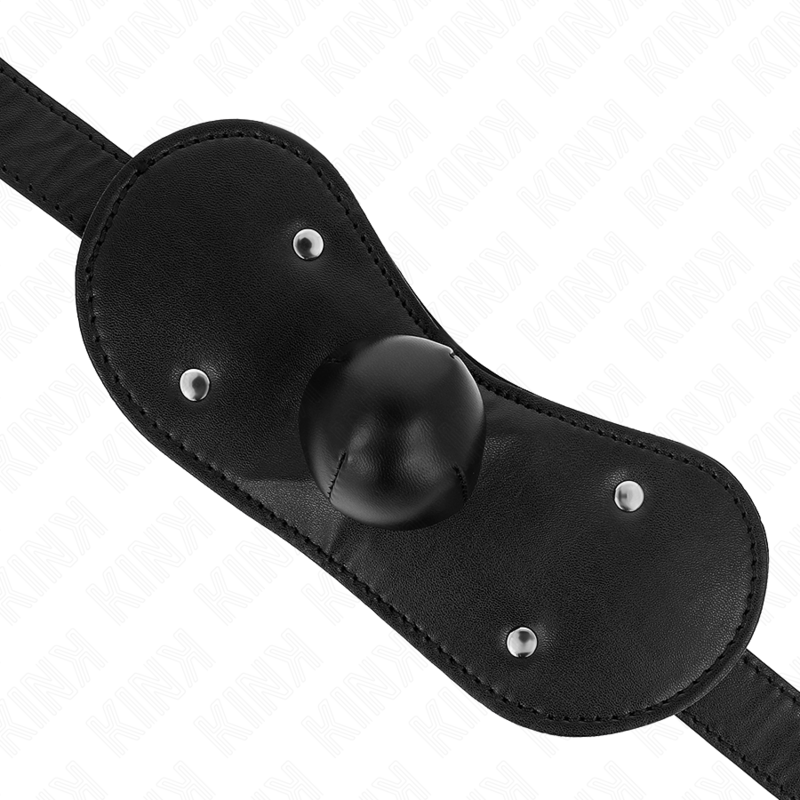KINK - BALL GAG MUNDMASKE MIT SCHLOSS VERSTELLBAR 42-60 CM Produktansicht und Details