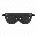 KINK Kunstledermaske mit abnehmbaren Augenabdeckungen – 22 x 9 cm | Stylisches Accessoire BDSM-Zubehör diskret online kaufen