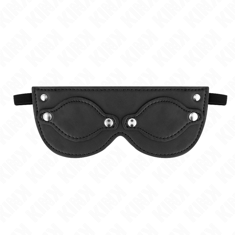 KINK Kunstledermaske mit abnehmbaren Augenabdeckungen – 22 x 9 cm | Stylisches Accessoire BDSM-Zubehör diskret online kaufen