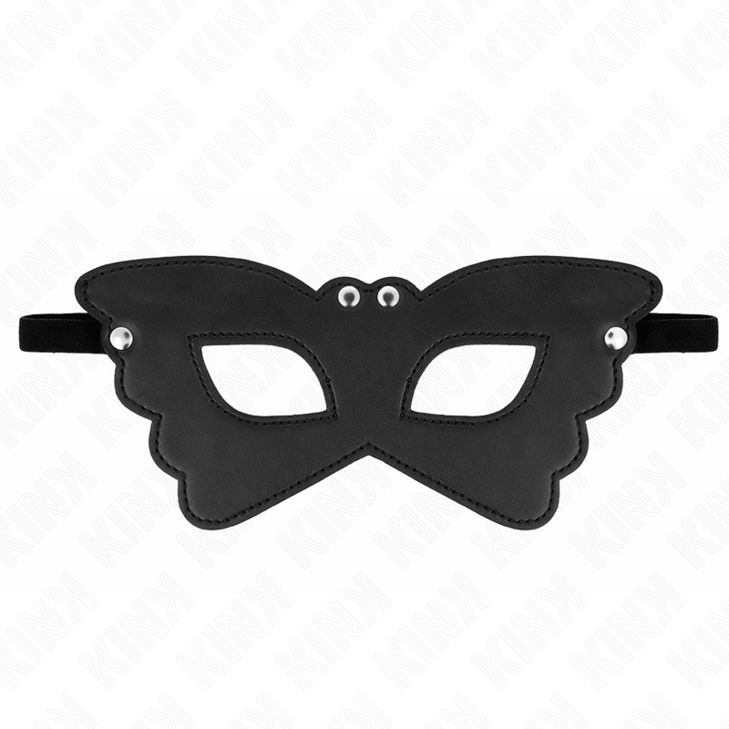 KINK Kunstledermaske Schmetterlingsform – 20 x 9 cm | Stylisches Accessoire BDSM-Zubehör diskret online kaufen
