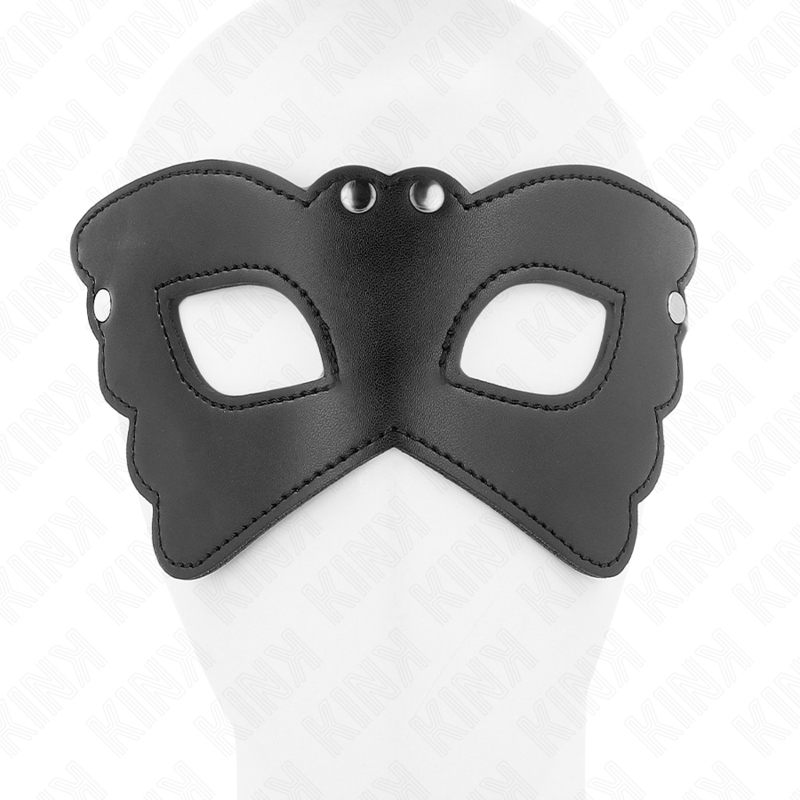 KINK Kunstledermaske Schmetterlingsform – 20 x 9 cm | Stylisches Accessoire für sinnliche und diskrete Momente