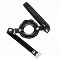 KINK - LIP 8 CM KNEBEL MIT SCHWARZEM KUNSTLEDERBAND 63 x 2 CM VERSTELLBAR 39-58 CM Ballknebel diskret online kaufen