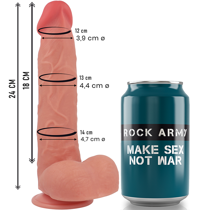 ROCKARMY - FLÜSSIGSILIKON RAPTOR 24 CM -O- 4,4 CM – Erotik-Zubehör Bild 5