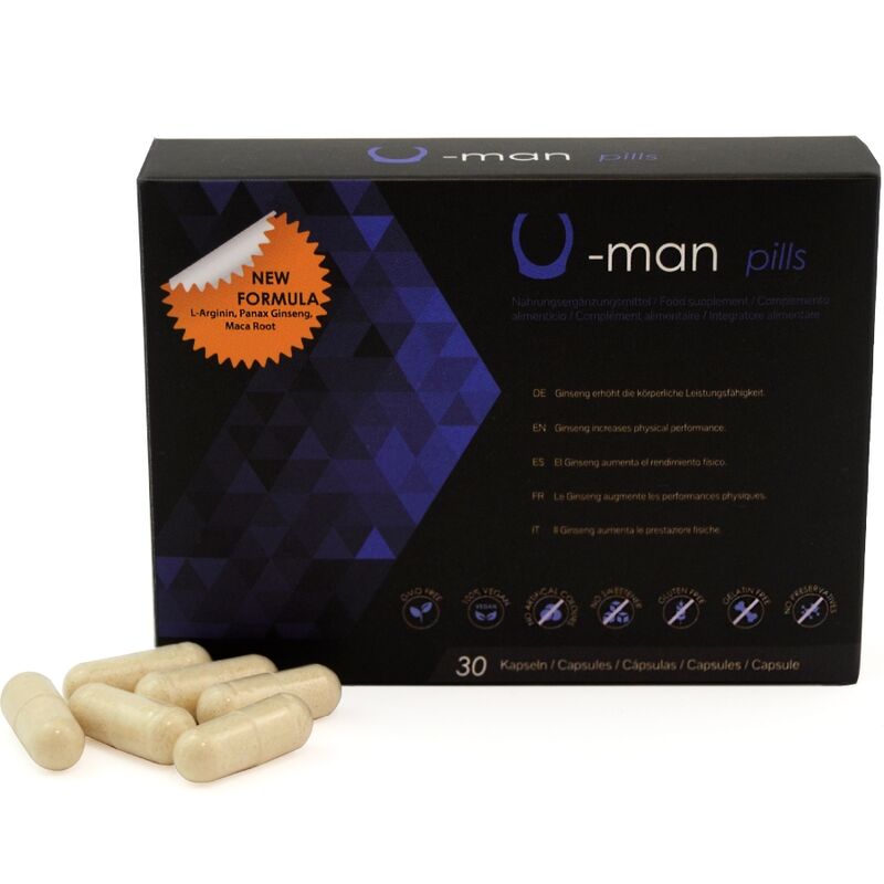 500 COSMETICS - U-MAN VERBESSERT PENISGRÖSSE UND SEXUELLE KRAFT - 30 KAPSELN – Potenz- & Lustprodukt Bild 1