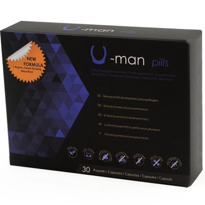 500 COSMETICS - U-MAN VERBESSERT PENISGRÖSSE UND SEXUELLE KRAFT - 30 KAPSELN – Potenz- & Lustprodukt Bild 4