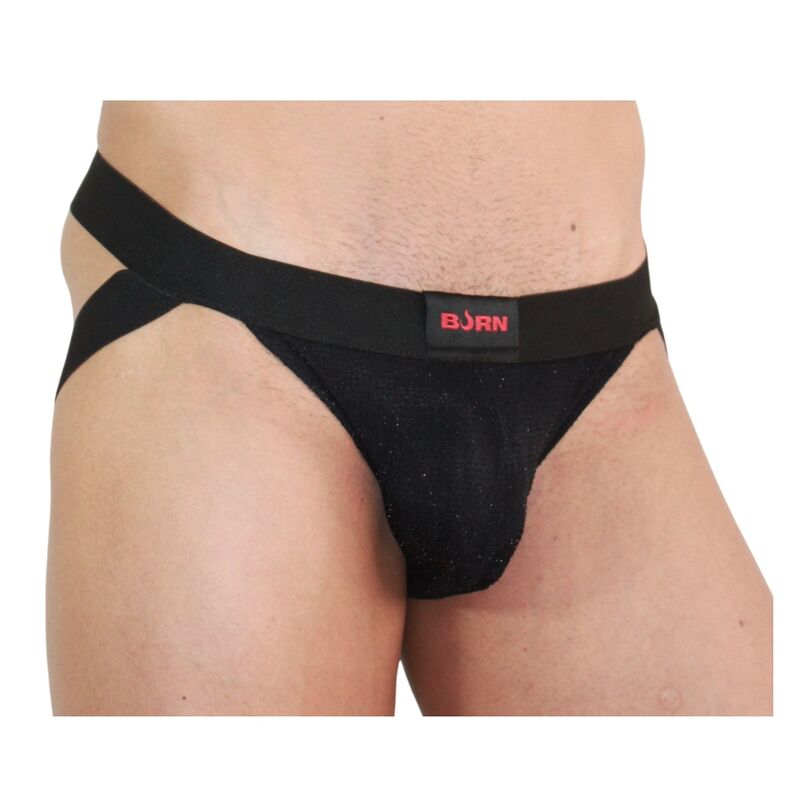 BURN - 003 JOCK GLÄNZEND SCHWARZ M – Erotik-Zubehör Bild 2