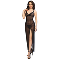 CHILIROSE - CR 4723 LANGES BABYDOLL & TANGA SCHWARZ S Babydoll Produktansicht