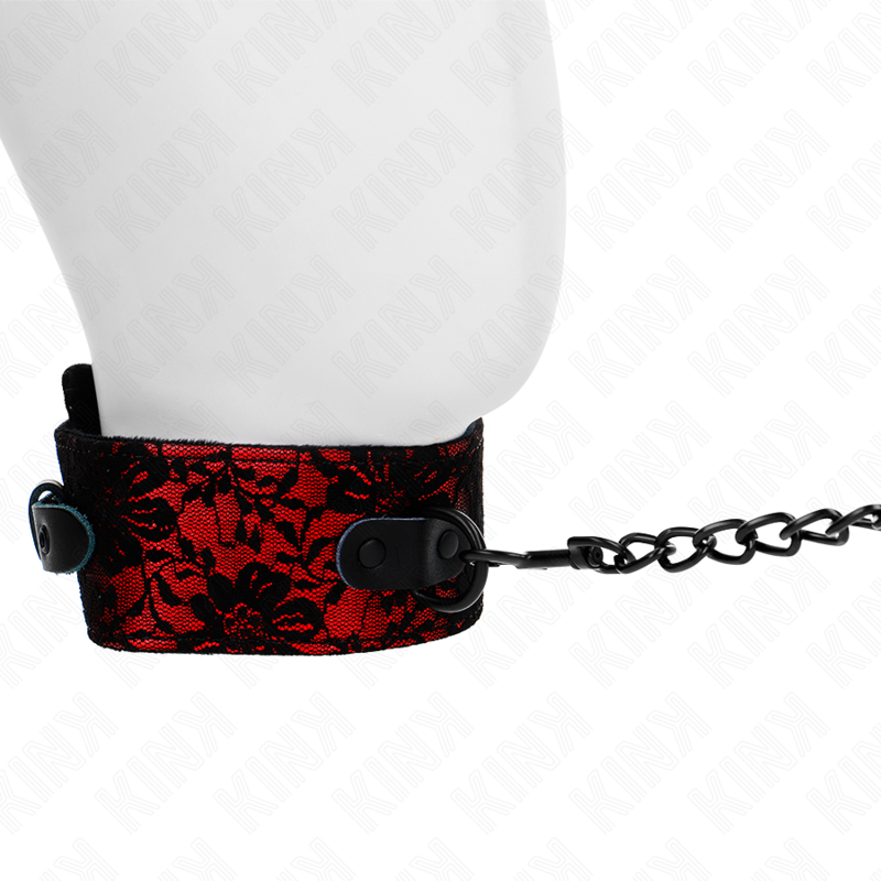 KINK - SPITZENKETTE MIT GÜRTEL MIT ECHTLEDERGÜRTEL 105 CM / 44 X 5,5 CM für sinnliche und diskrete Momente