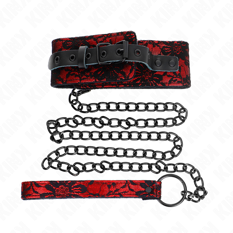 KINK - SPITZENKETTE MIT GÜRTEL MIT ECHTLEDERGÜRTEL 105 CM / 44 X 5,5 CM Produktansicht und Details