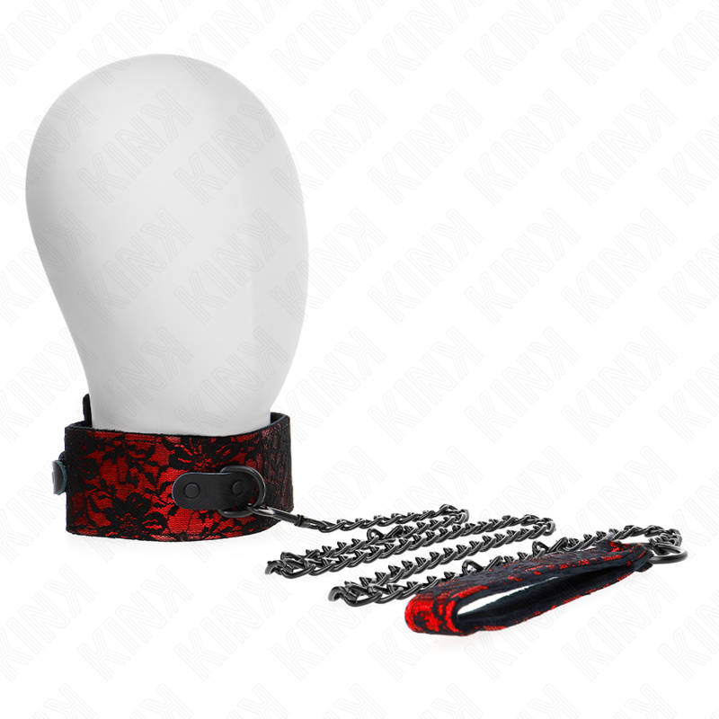 KINK - SPITZENKETTE MIT GÜRTEL MIT ECHTLEDERGÜRTEL 105 CM / 44 X 5,5 CM hochwertiges Zubehör