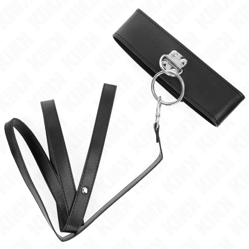 KINK Nietenleine 116 cm mit Halsband aus Kunstleder 50 x 5 cm | Secret Pulse – BDSM-Zubehör Bild 7
