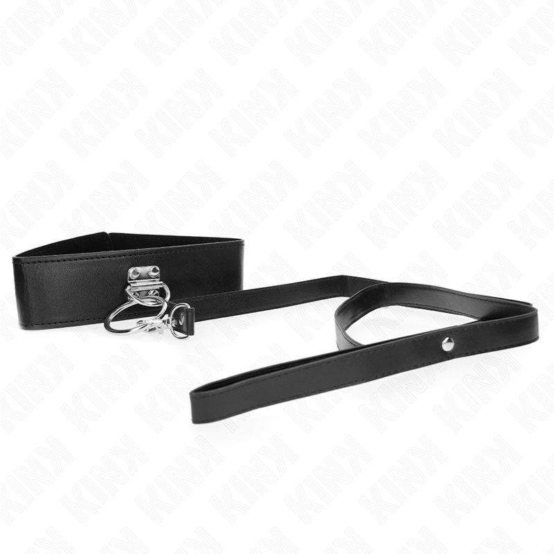 KINK Nietenleine 116 cm mit Halsband aus Kunstleder 50 x 5 cm | Secret Pulse – BDSM-Zubehör Bild 5