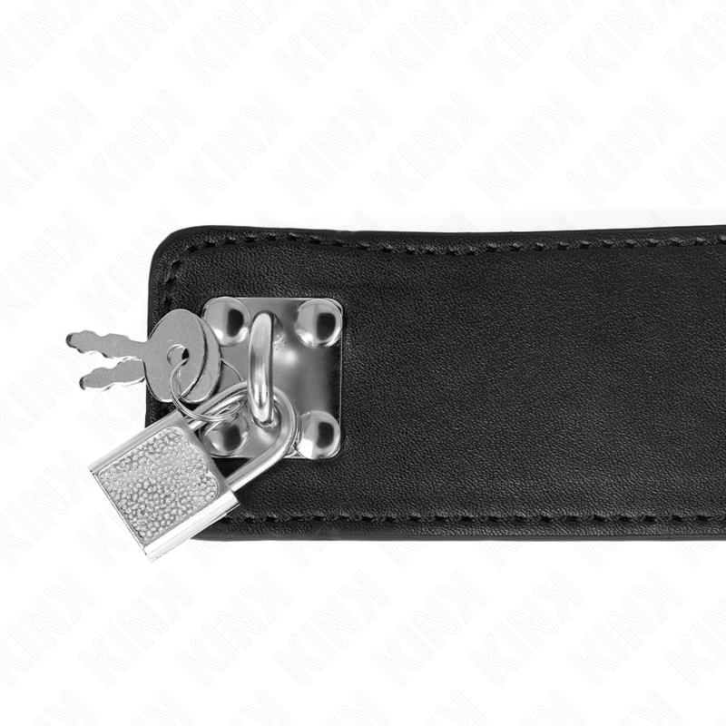 KINK - HALSKETTE MIT GÜRTEL 65 CM MIT BREITEM SCHWARZEN RIEMEN VERSTELLBAR 33,5-41 CM X 5 CM – BDSM-Zubehör Bild 11