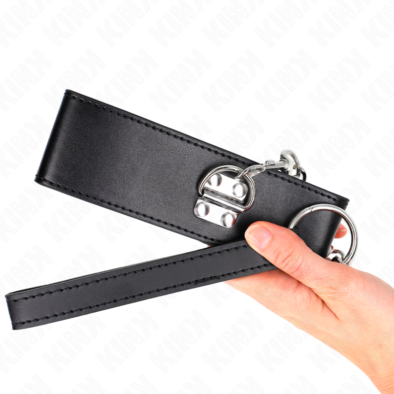 KINK - HALSKETTE MIT GÜRTEL 65 CM MIT BREITEM SCHWARZEN RIEMEN VERSTELLBAR 33,5-41 CM X 5 CM – BDSM-Zubehör Bild 10