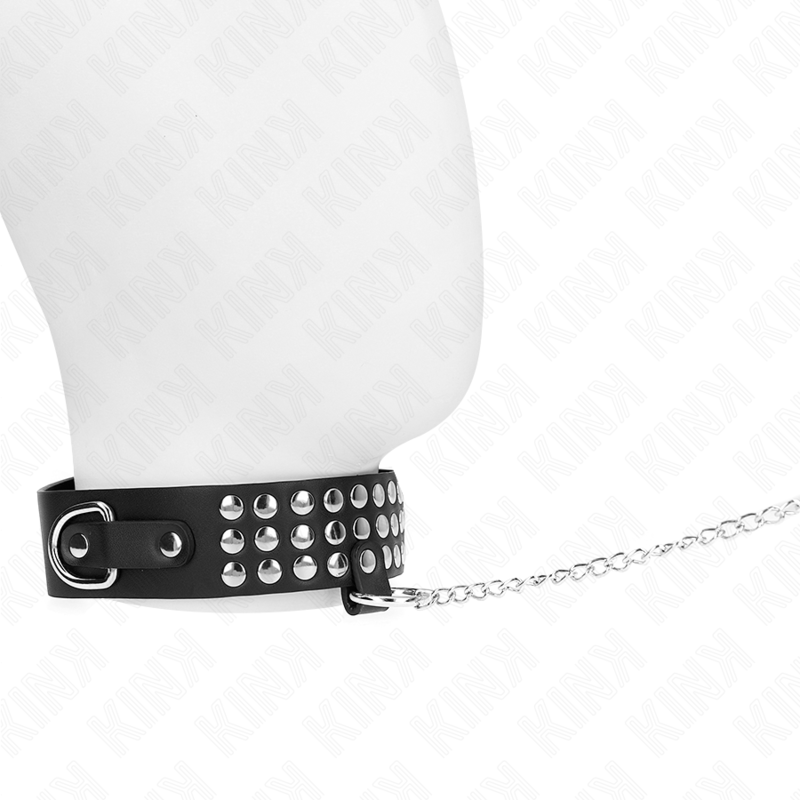 KINK Halskette glänzend & verstellbar – 37–42 cm | 65 cm Band | Statement 5,3 cm Produktansicht und Details