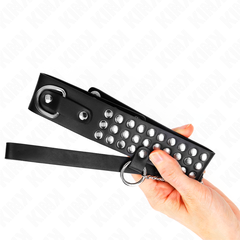 KINK Halskette glänzend & verstellbar – 37–42 cm | 65 cm Band | Statement 5,3 cm für sinnliche und diskrete Momente