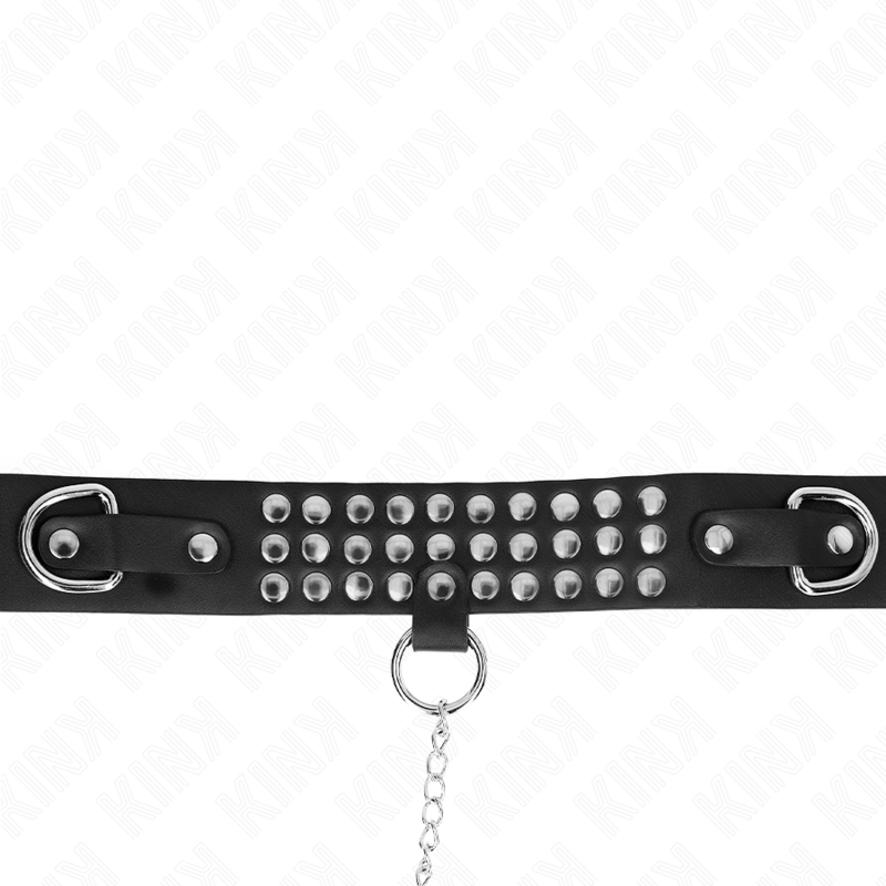 KINK Halskette glänzend & verstellbar – 37–42 cm | 65 cm Band | Statement 5,3 cm hochwertiges Zubehör